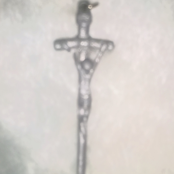 Christ on Cross Bark Crucifix Large Vintage Catholic Gift - Picture 1 of 4